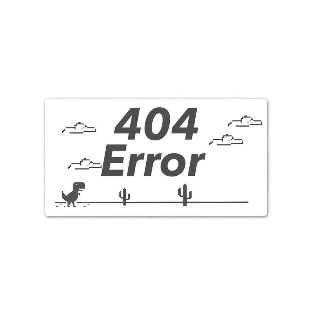 404 Error Dino Game Sticker