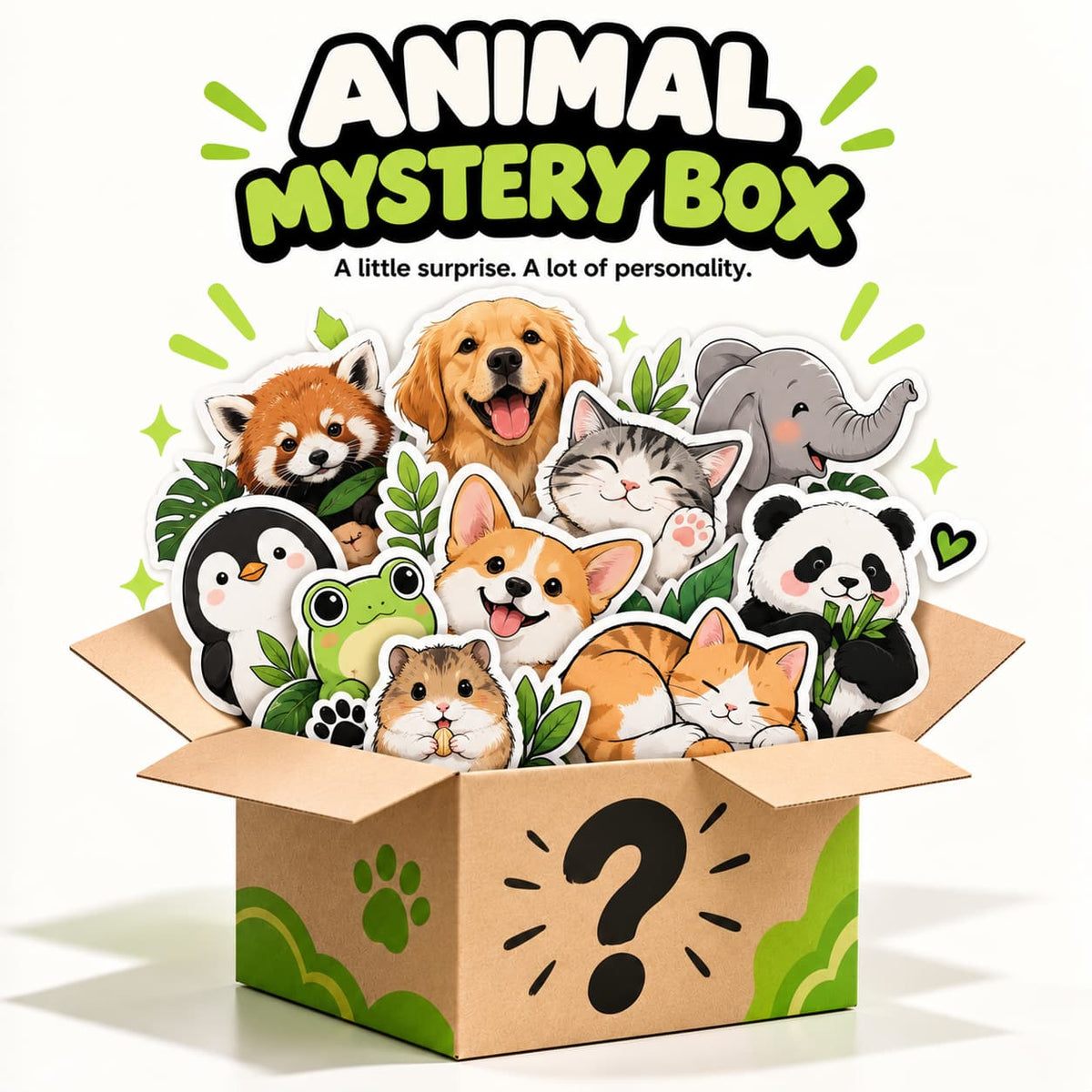 Animals Mystery Box [10 Random Stickers]