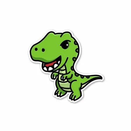 Cute Dinosaur Vinyl Sticker