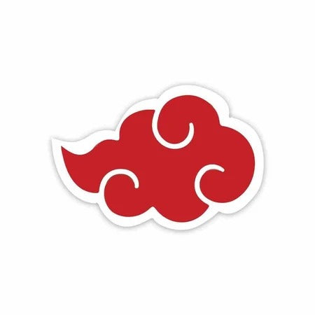 Akatsuki Red Cloud Vinyl Sticker