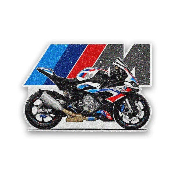 Sport Bike Glitter Sticker