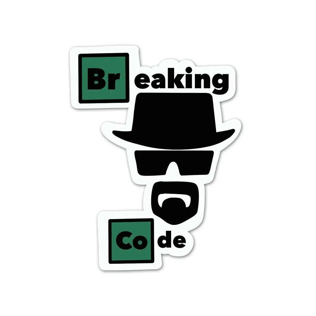 Breaking Code Vinyl Sticker