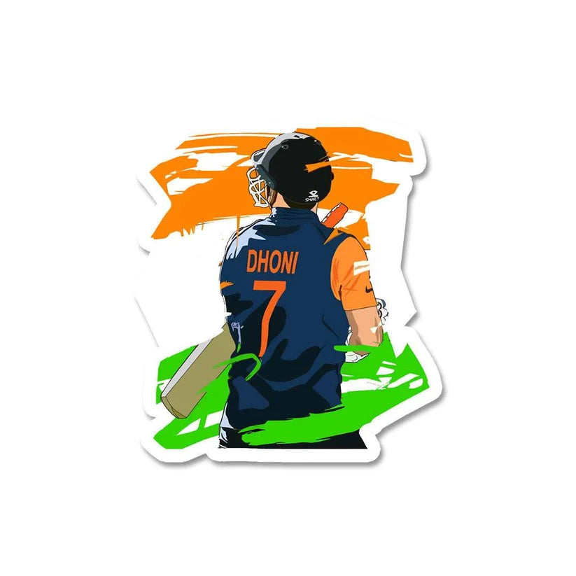 Dhoni 7 The Captain Sticker