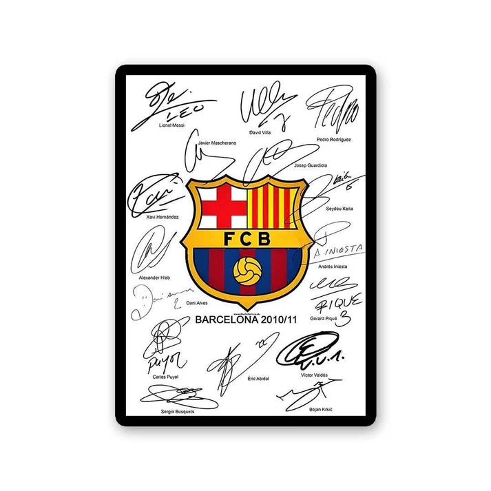 FC Barcelona 2010/11 Signatures Sticker