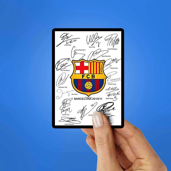 FC Barcelona 2010/11 Signatures Sticker