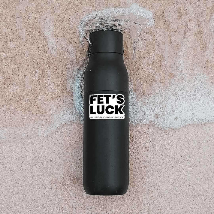 Fet's Luck Funny Vinyl Sticker