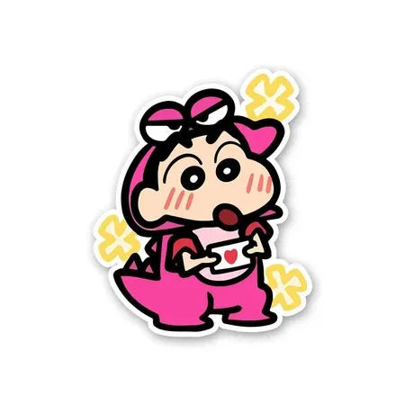 Cute Dino Sinchan Costume Sticker