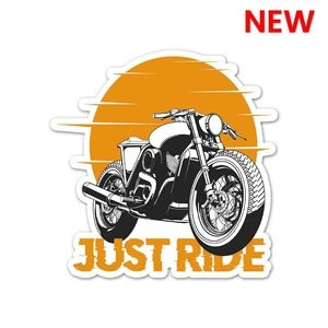 Just Ride Cafe Racer Sticker