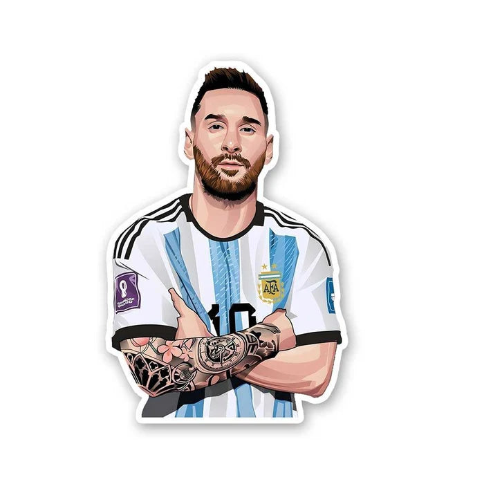 Messi Arms Outstretched Sticker