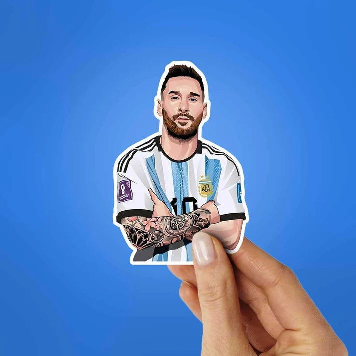 Messi Arms Outstretched Sticker