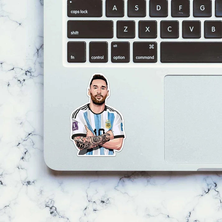 Messi Arms Outstretched Sticker