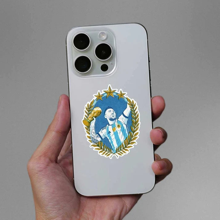 Messi World Cup Champion Sticker