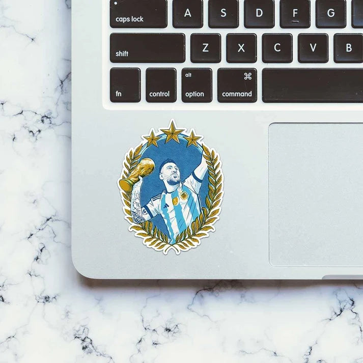 Messi World Cup Champion Sticker