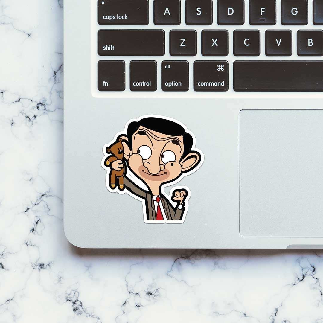 Mr. Bean and Teddy Sticker