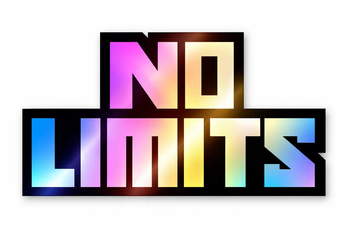 No Limits Holographic Sticker