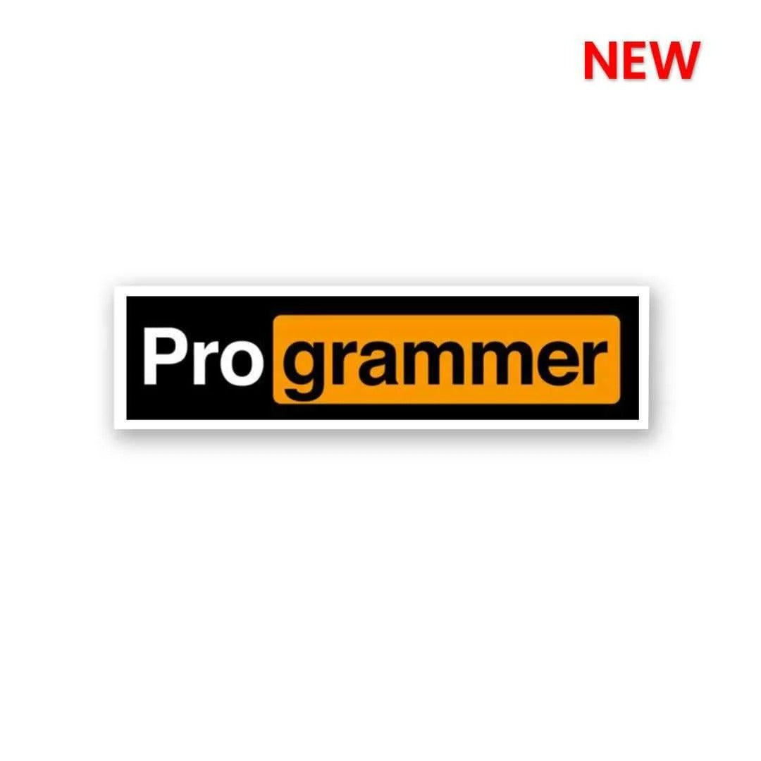Programmer Vinyl Sticker