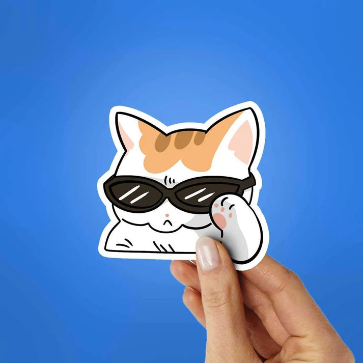 Cool Cat Vinyl Sticker