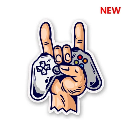 Rock On Gamer Vinyl Sticker