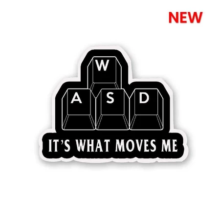 WASD Gamer Vinyl Sticker