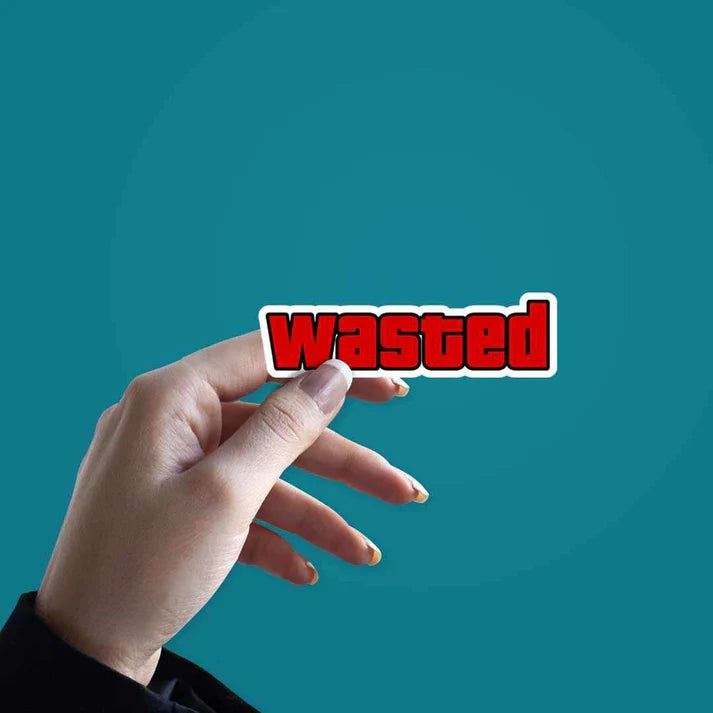 GTA Wasted Vinyl Sticker